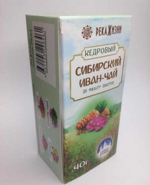 «Сибирский Иван-чай» Кедровый (20 фильтр пакетов по 2г)